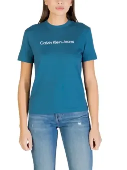 Calvin Klein Jeans Damen T-Shirt Grün | online kaufen