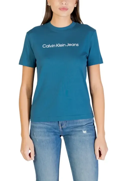 Calvin Klein Jeans Damen T-Shirt Grün | online kaufen