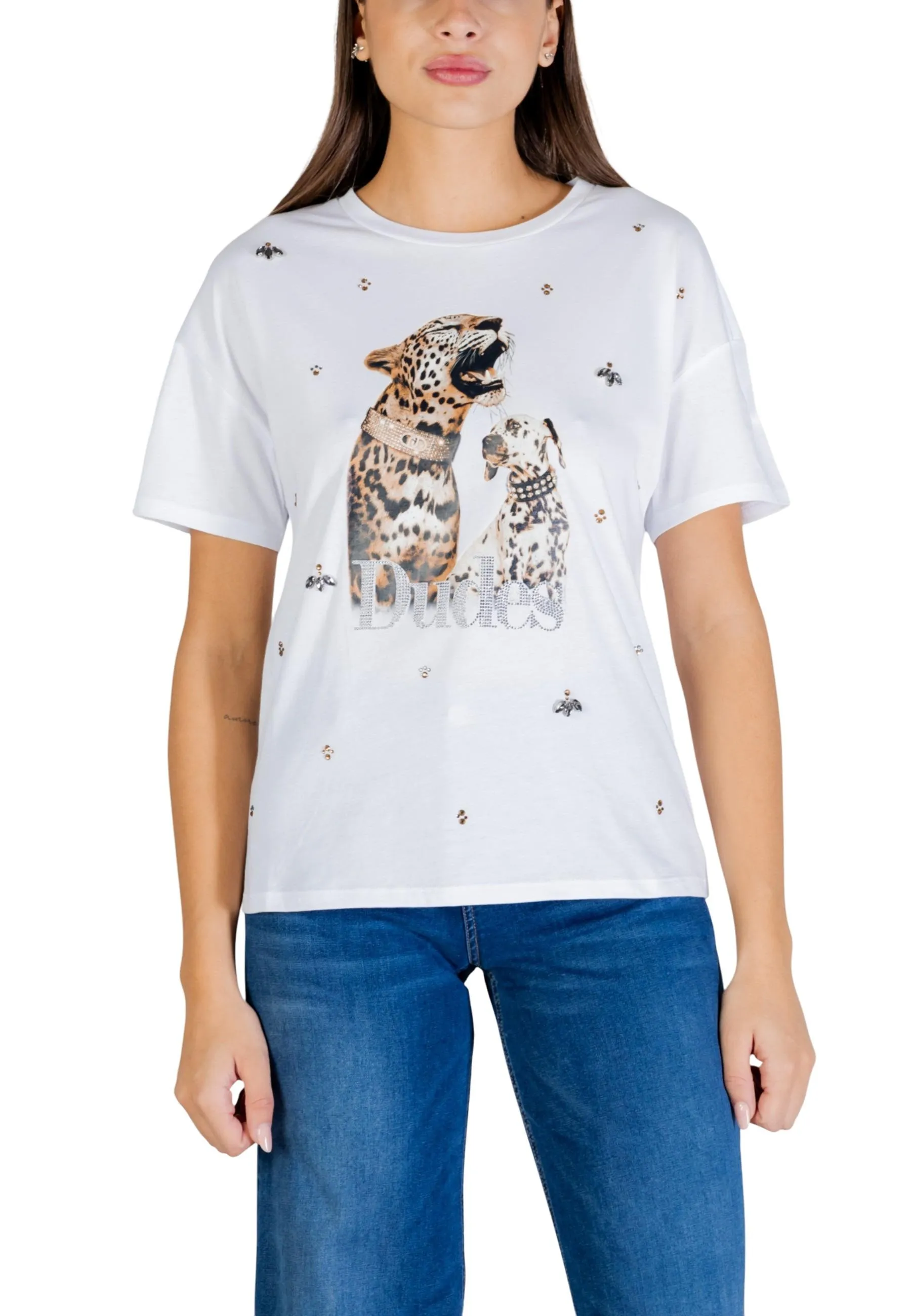 Liu Jo Damen T-Shirt Weiß 499696