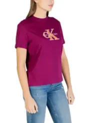 Calvin Klein Jeans Damen T-Shirt Bordeaux | online kaufen