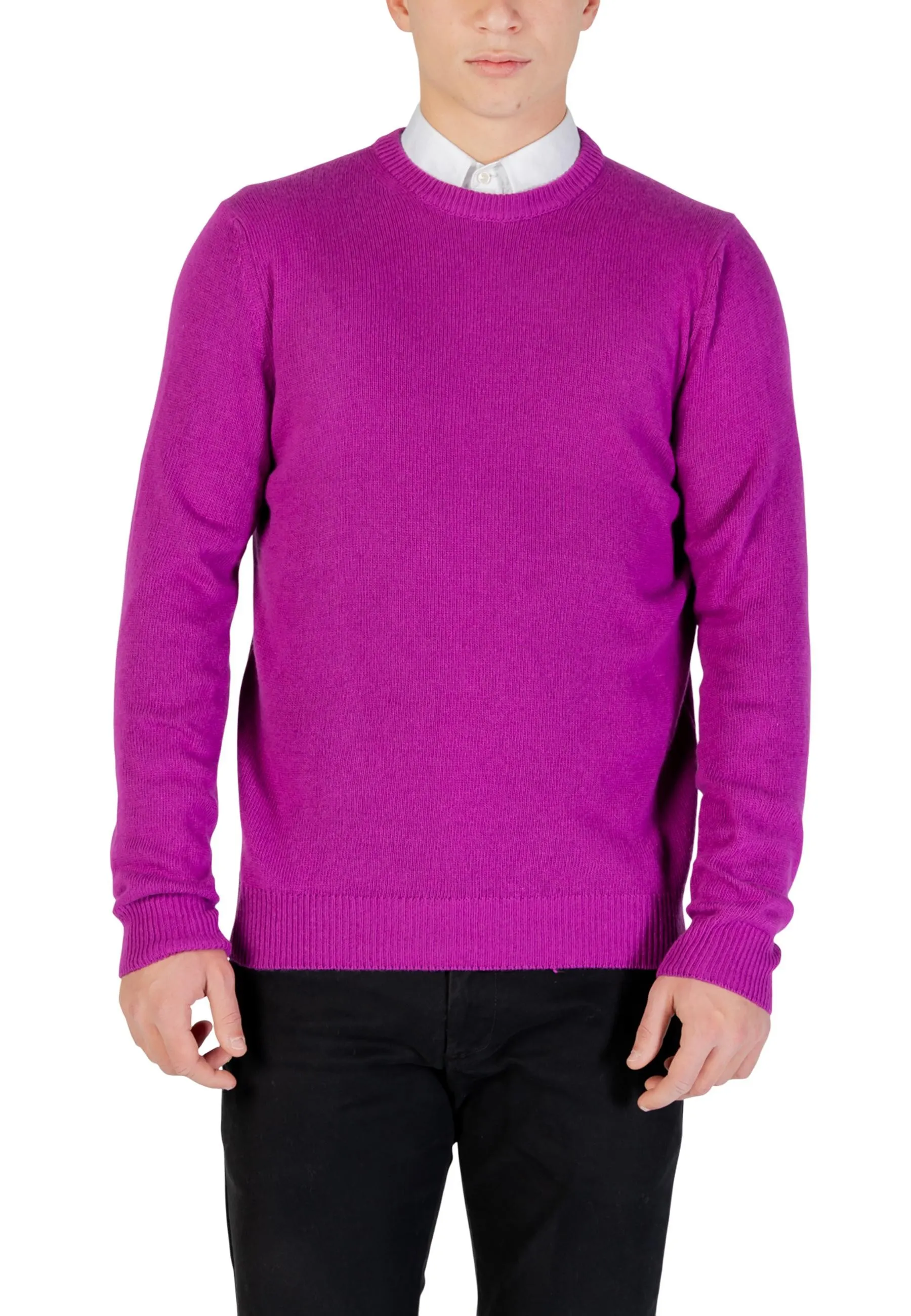 Herren Pullover Fuchsinrot 498939