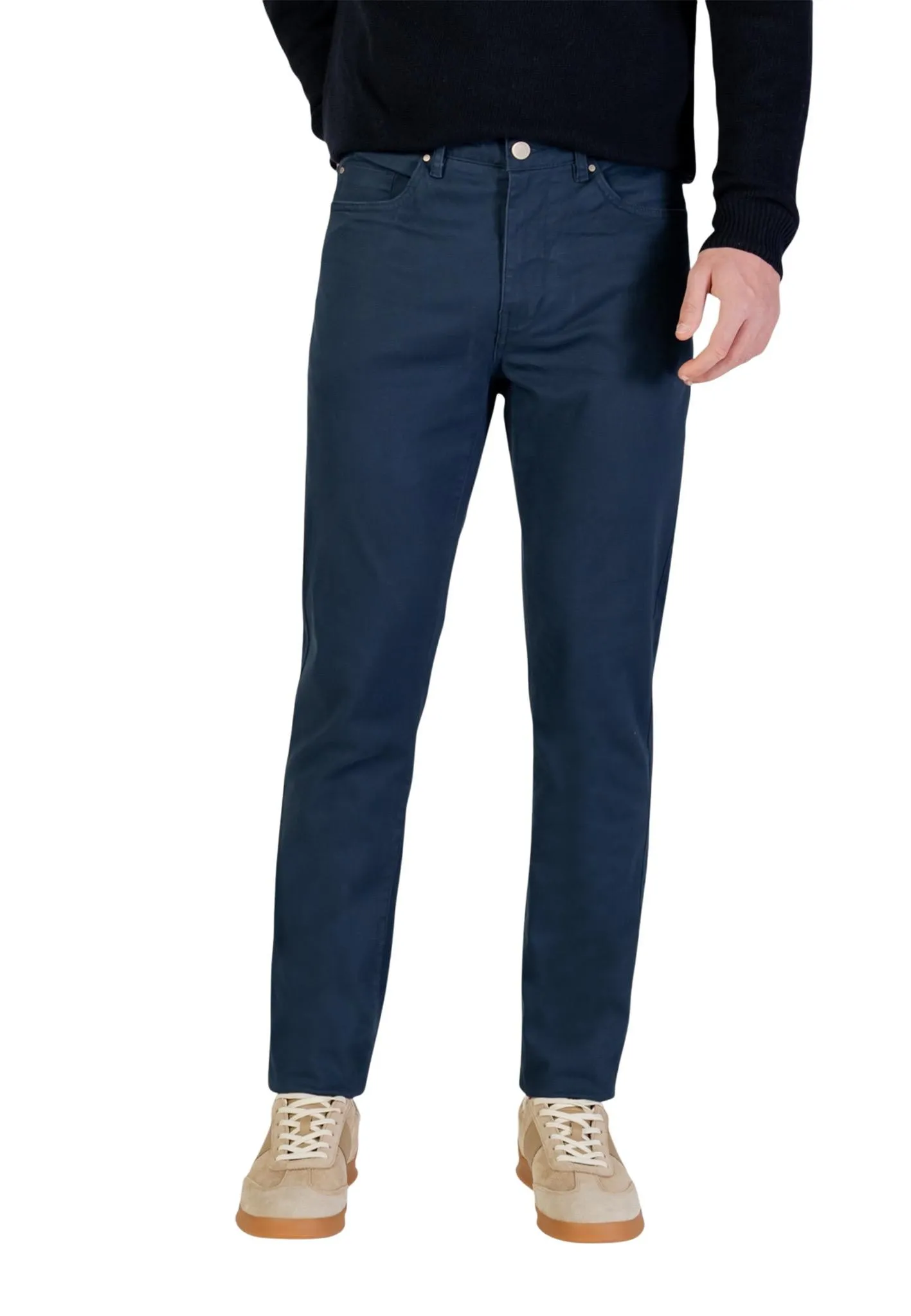 Borghese Herren Hose Blau 498735