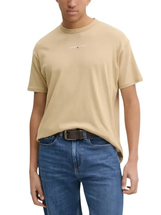 Tommy Hilfiger Jeans Herren T-Shirt Beige | online kaufen