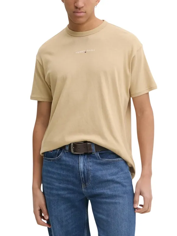 Tommy Hilfiger Jeans Herren T-Shirt Beige | online kaufen