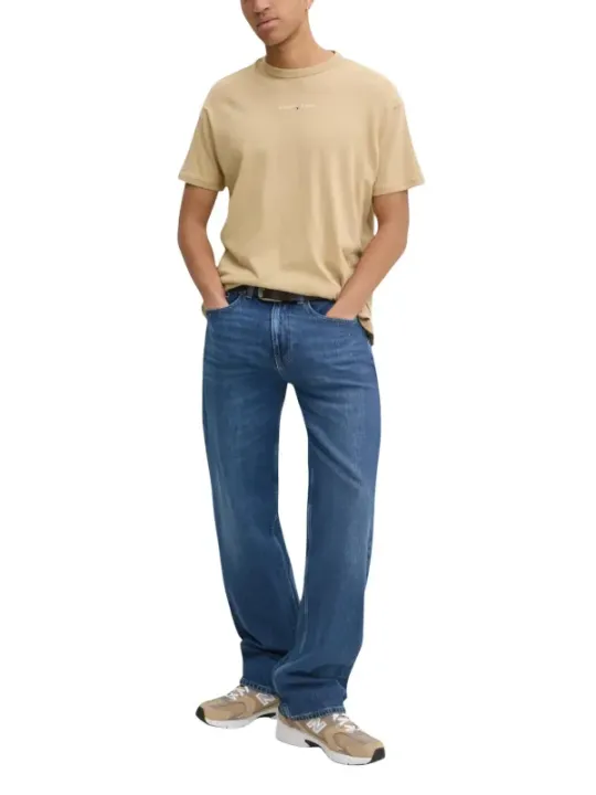 Tommy Hilfiger Jeans Herren T-Shirt Beige | online kaufen