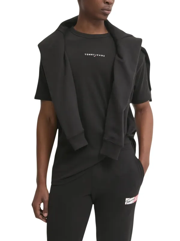 Tommy Hilfiger Jeans Herren T-Shirt Schwarz | online kaufen