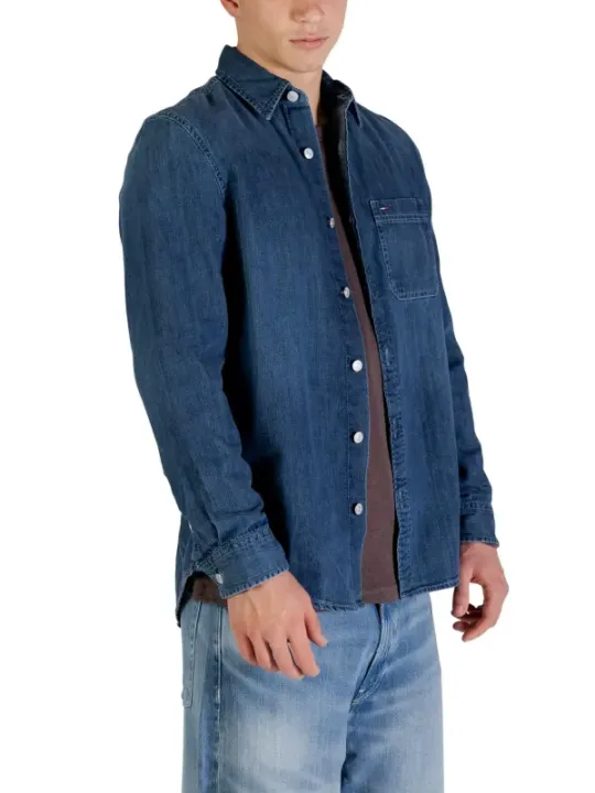 Tommy Hilfiger Jeans Herren Hemd Blau | online kaufen