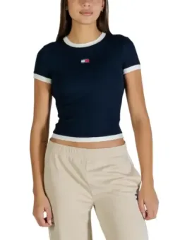 Tommy Hilfiger Damen T-Shirt Blau mieten - Flex-Fashion