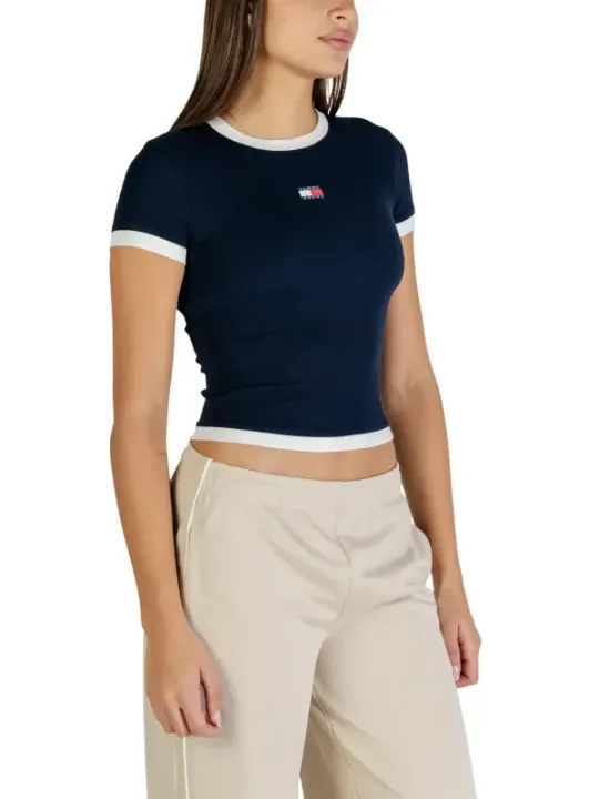 Tommy Hilfiger Jeans Damen T-Shirt Blau | online kaufen