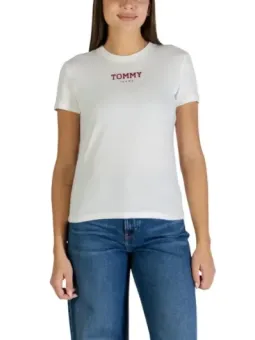 Tommy Hilfiger Damen T-Shirt Weiß mieten - Flex-Fashion