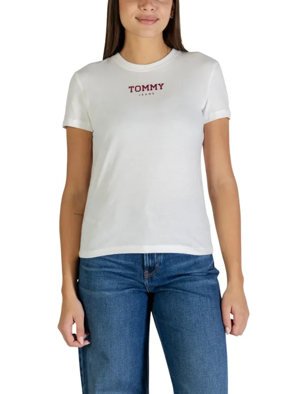 Tommy Hilfiger Jeans Damen T-Shirt Weiß | online kaufen