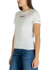 Tommy Hilfiger Jeans Damen T-Shirt Weiß | online kaufen