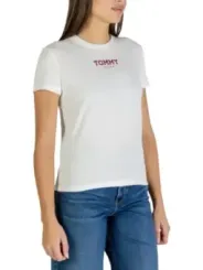 Tommy Hilfiger Jeans Damen T-Shirt Weiß | online kaufen