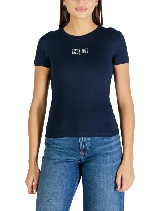 Tommy Hilfiger Jeans Damen T-Shirt Blau | online kaufen