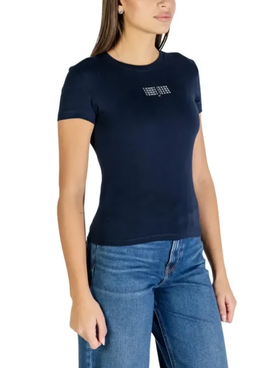 Tommy Hilfiger Jeans Damen T-Shirt Blau | online kaufen