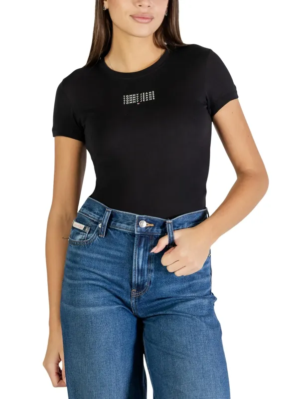 Tommy Hilfiger Jeans Damen T-Shirt Schwarz | online kaufen