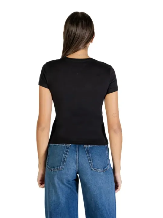 Tommy Hilfiger Jeans Damen T-Shirt Schwarz | online kaufen