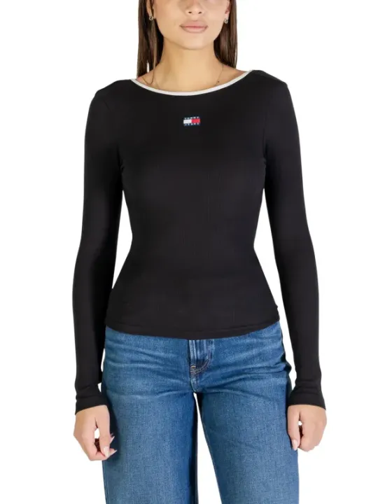 Tommy Hilfiger Jeans Damen Pullover Schwarz | online kaufen