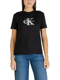 Calvin Klein Damen T-Shirt Schwarz mieten - Flex-Fashion