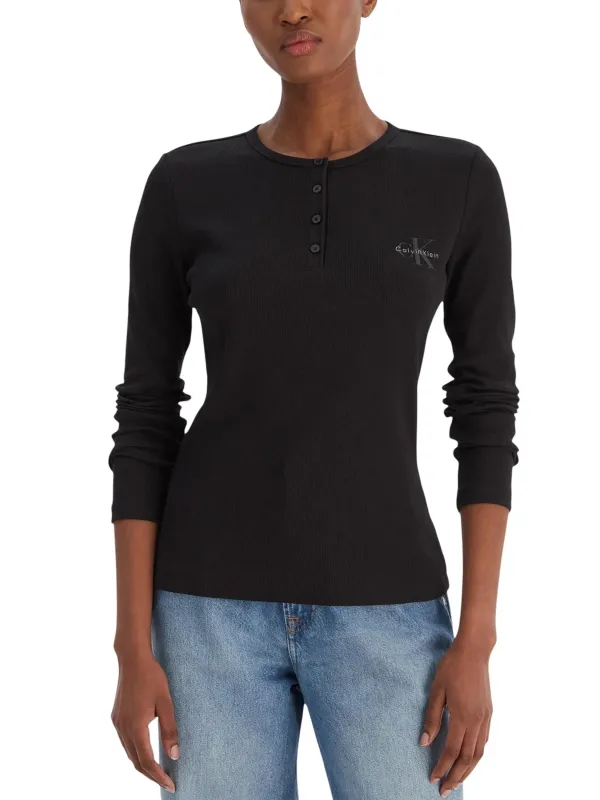 Calvin Klein Jeans Damen Pullover Schwarz | online kaufen