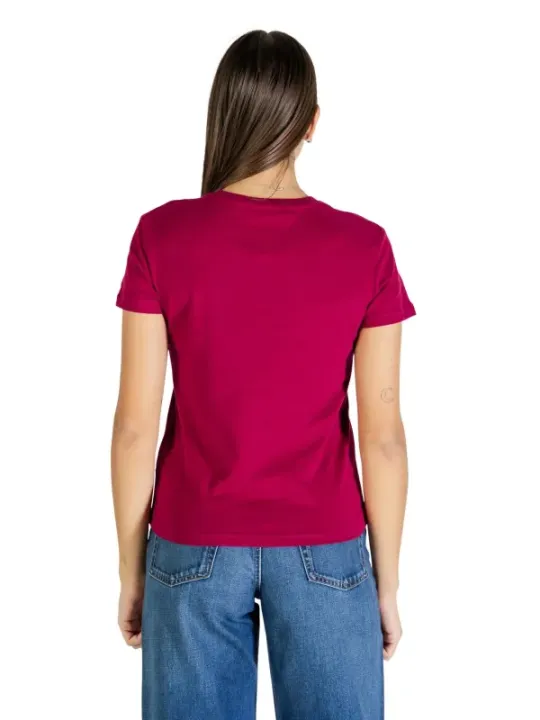 Tommy Hilfiger Jeans Damen T-Shirt Bordeaux | online kaufen