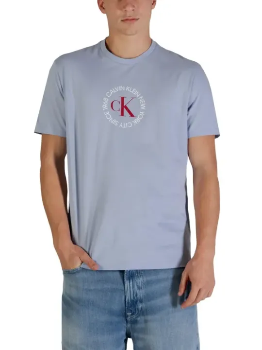 Azurblaues Calvin Klein Herren T-Shirt mieten | Flex-Fashion