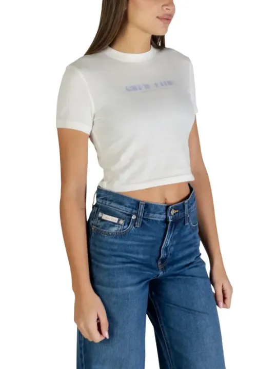 Calvin Klein Jeans Damen T-Shirt Weiß | online kaufen