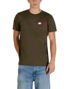 Tommy Hilfiger Herren T-Shirt Grün mieten | Flex-Fashion