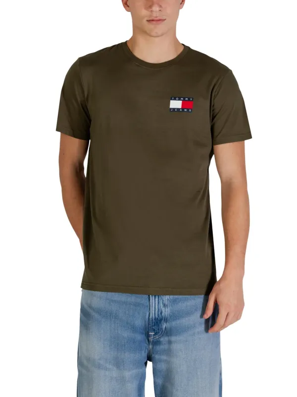 Tommy Hilfiger Jeans Herren T-Shirt Grün | online kaufen