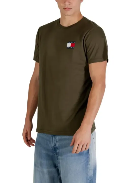 Tommy Hilfiger Jeans Herren T-Shirt Grün | online kaufen