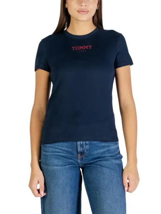 Tommy Hilfiger Jeans Damen T-Shirt Blau | online kaufen