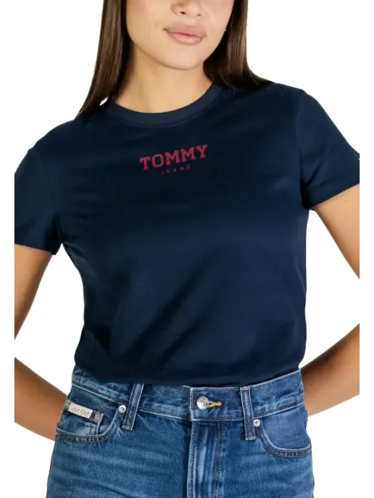 Tommy Hilfiger Jeans Damen T-Shirt Blau | online kaufen