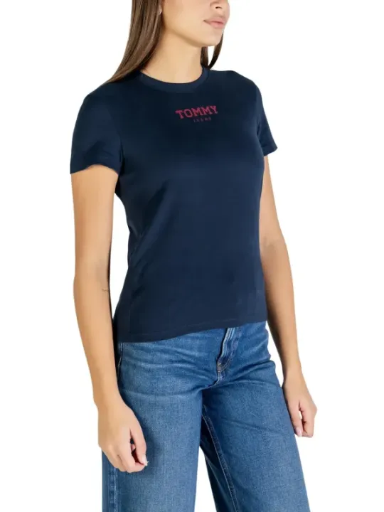 Tommy Hilfiger Jeans Damen T-Shirt Blau | online kaufen