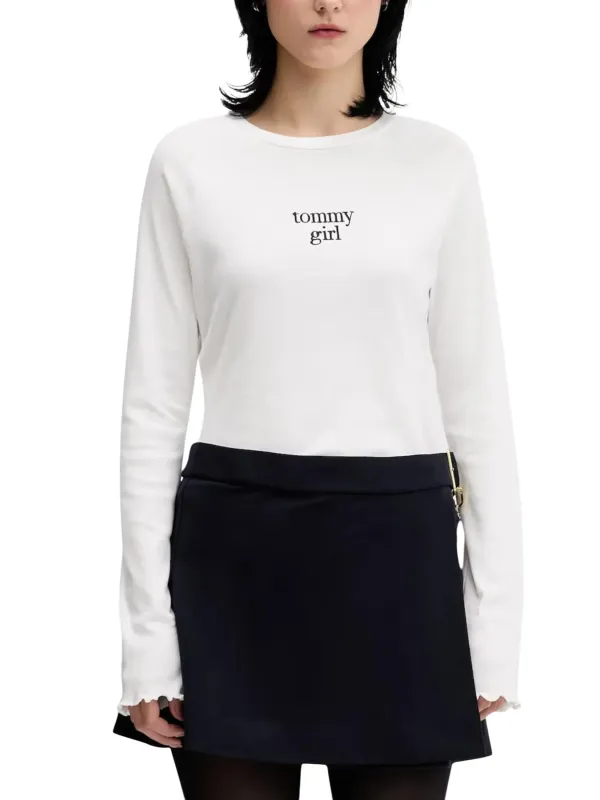 Tommy Hilfiger Jeans Damen Pullover Weiß | online kaufen