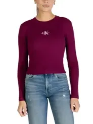 Calvin Klein Jeans Damen Pullover Bordeaux | online kaufen