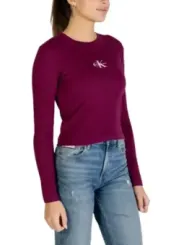 Calvin Klein Jeans Damen Pullover Bordeaux | online kaufen