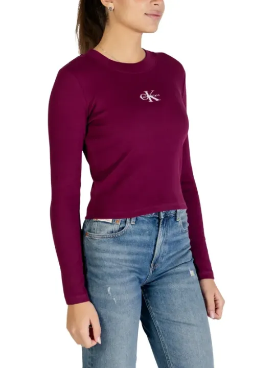 Calvin Klein Jeans Damen Pullover Bordeaux | online kaufen