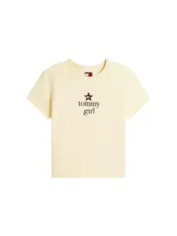 Tommy Hilfiger Jeans Damen T-Shirt Weiß | online kaufen