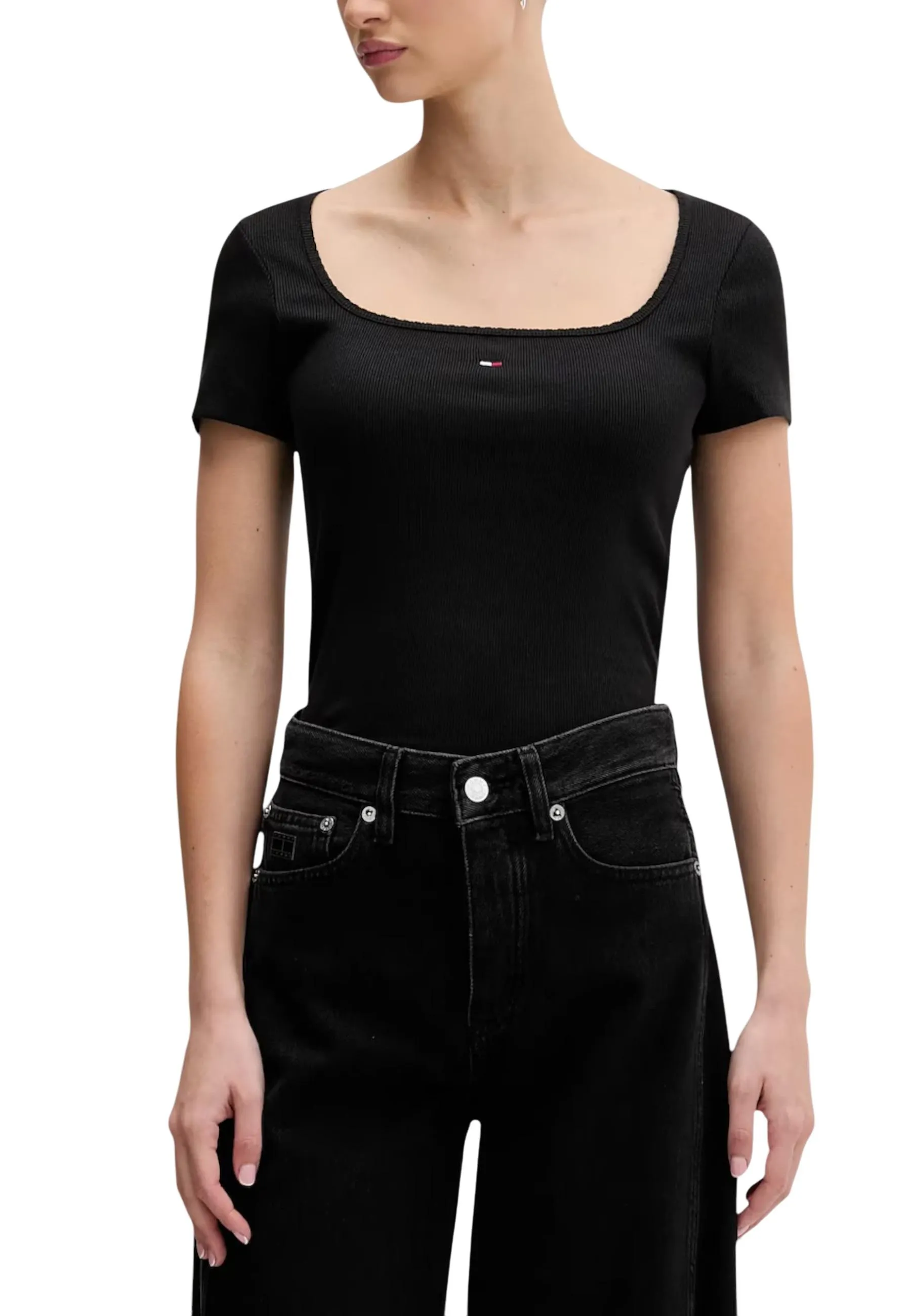 Damen T-Shirt Schwarz 497873