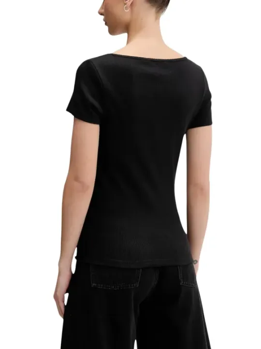 Tommy Hilfiger Jeans Damen T-Shirt Schwarz | online kaufen