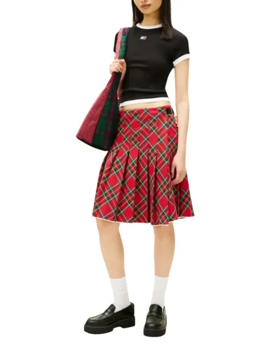 Tommy Hilfiger Jeans Damen T-Shirt Schwarz | online kaufen