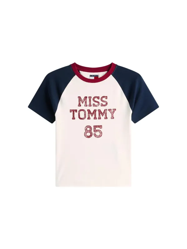 Tommy Hilfiger Jeans Damen T-Shirt Weiß | online kaufen