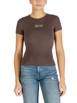 Tommy Hilfiger Jeans Damen T-Shirt Braun | online kaufen