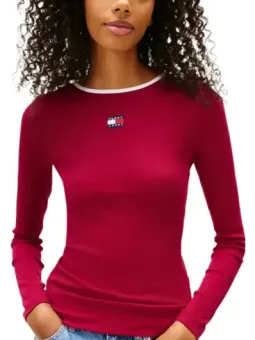 Tommy Hilfiger Jeans Damen Pullover Bordeaux | online kaufen