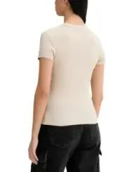 Tommy Hilfiger Jeans Damen T-Shirt Beige | online kaufen