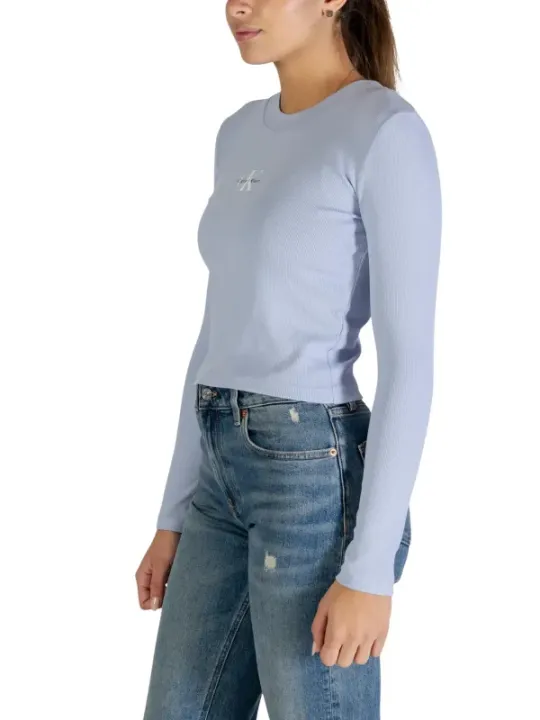 Calvin Klein Jeans Damen T-Shirt Azurblau | online kaufen