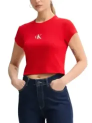 Calvin Klein Jeans Damen T-Shirt Rot | online kaufen