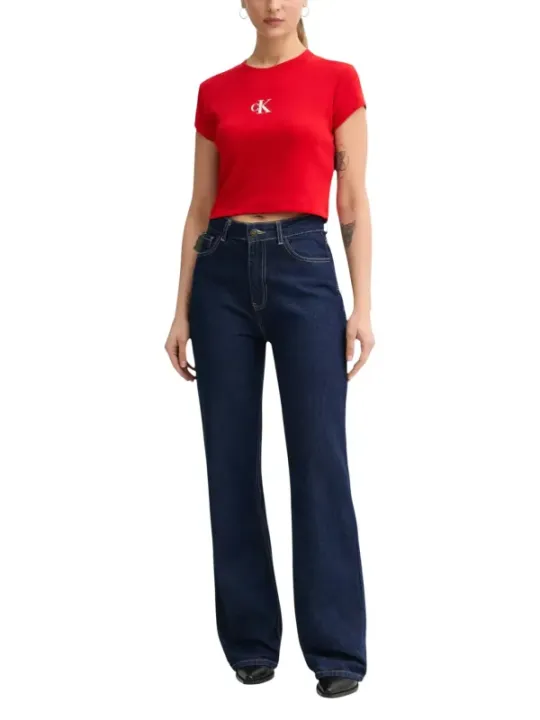 Calvin Klein Jeans Damen T-Shirt Rot | online kaufen