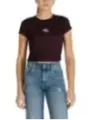 Calvin Klein Damen T-Shirt Braun mieten | Flex-Fashion