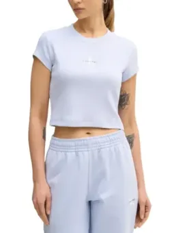 Azurblaues Calvin Klein Damen T-Shirt mieten – Flex-Fashion